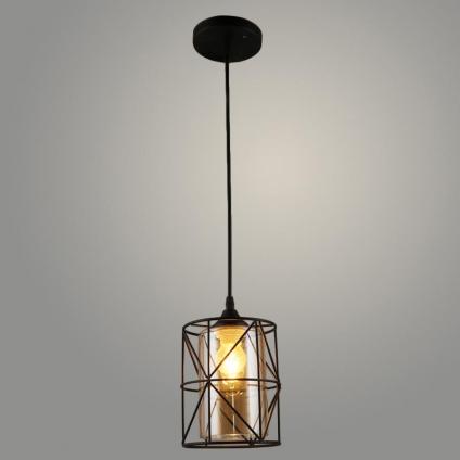 Подвес N3747/1HQ BK черный 1х40W E27 d140 h800, 24